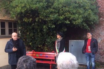 Inaugurazione panchina rossa